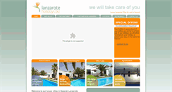 Desktop Screenshot of lanzaroteholidays.biz