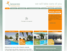 Tablet Screenshot of lanzaroteholidays.biz